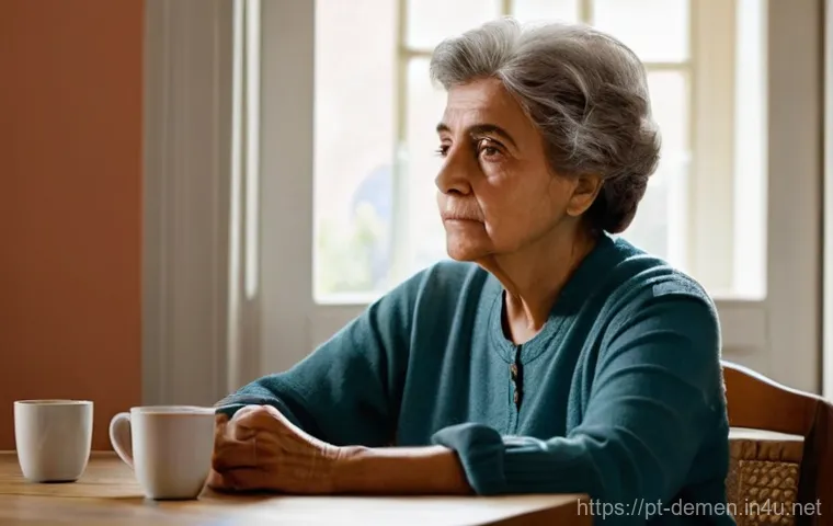 치매관리사 복지 혜택과 장단점 - **Prompt:** A Portuguese informal caregiver, appearing in their late 40s to early 60s, is seated at ...